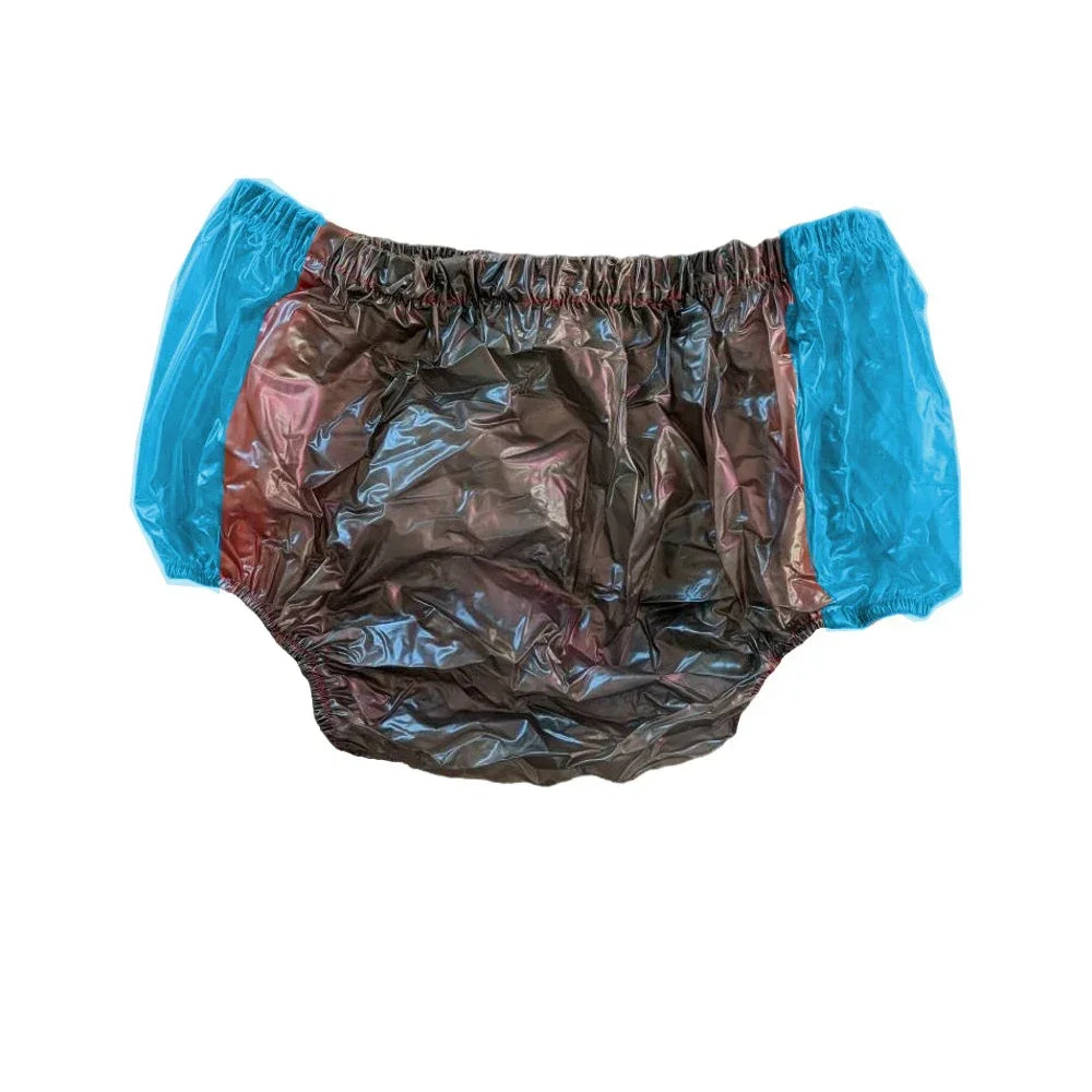 Unisex Sissy Panties Diaper Cover Plastic Clear PVC Up too 7XL