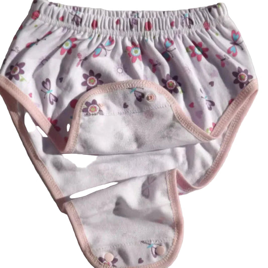 Printed Soft Snap Button Underwear