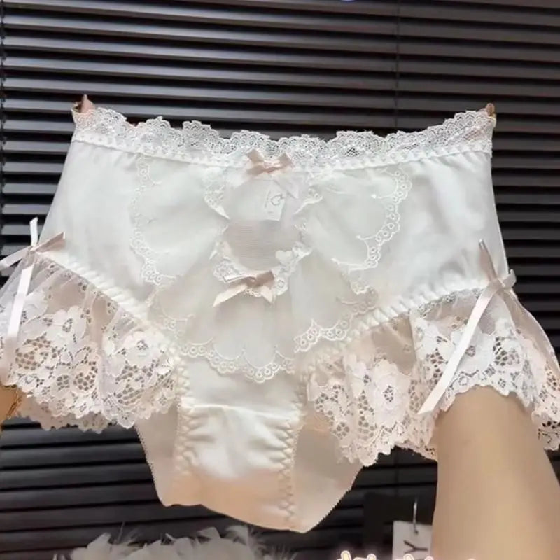 French Princess Lace Bow Panties
