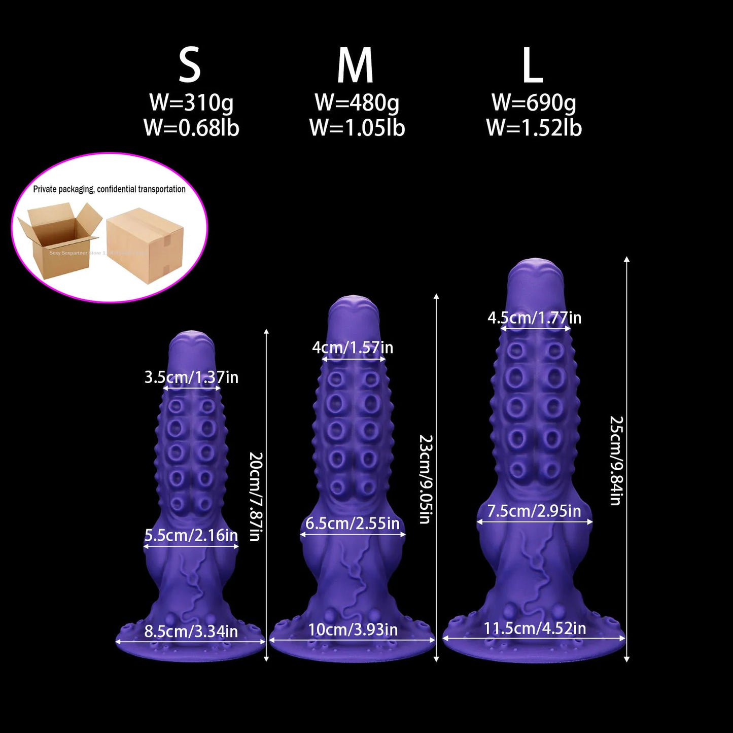 4 size Alien Tentacle Dildo Large Anal Plug Dilatator anal Butt Plug Suction Cup Anal Stimulation butplug Sex Toys for women men