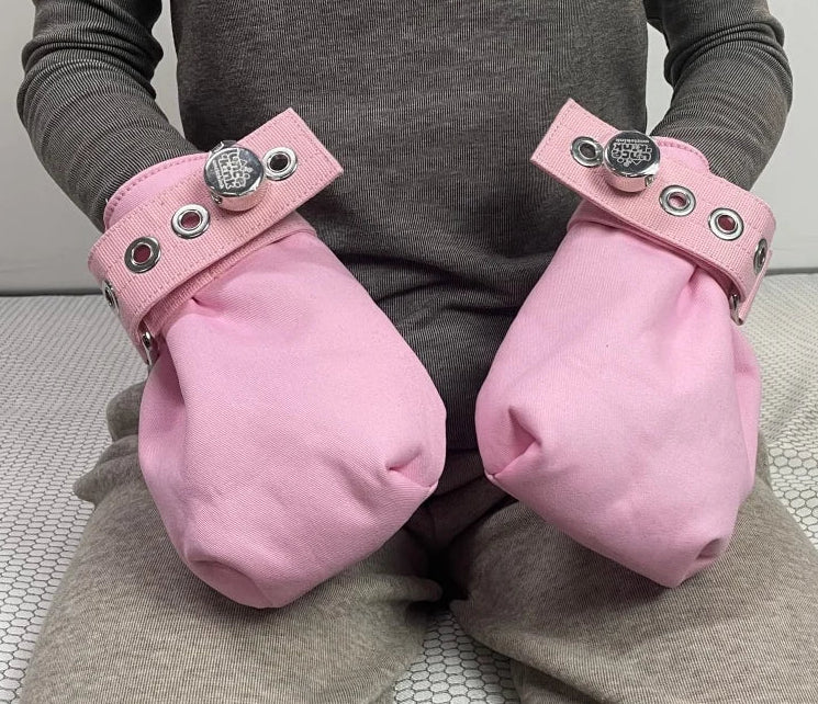 Medical Locking Patient Hand Restraints Washable Anti-Scratch Mittens