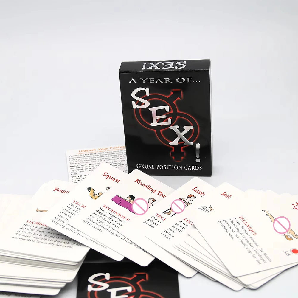 Sexual Position Cards Role Playing Adult Games Bedroom Commands A Year Of Sex