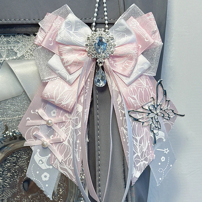 Bow Decoration Anime Pendant DIY Decoration Keychain