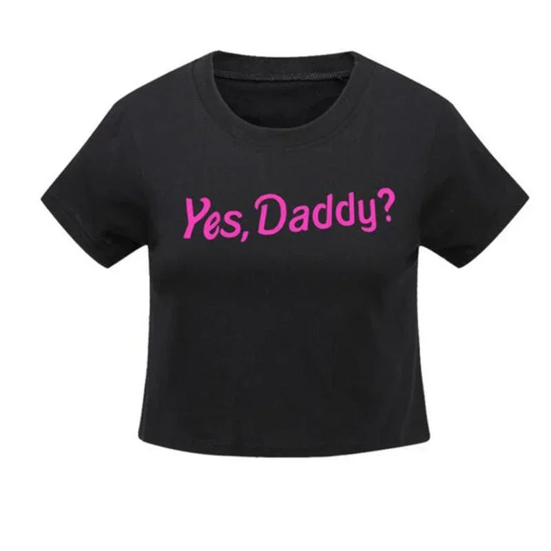 Yes Daddy Streetwear Sexy Crop Top