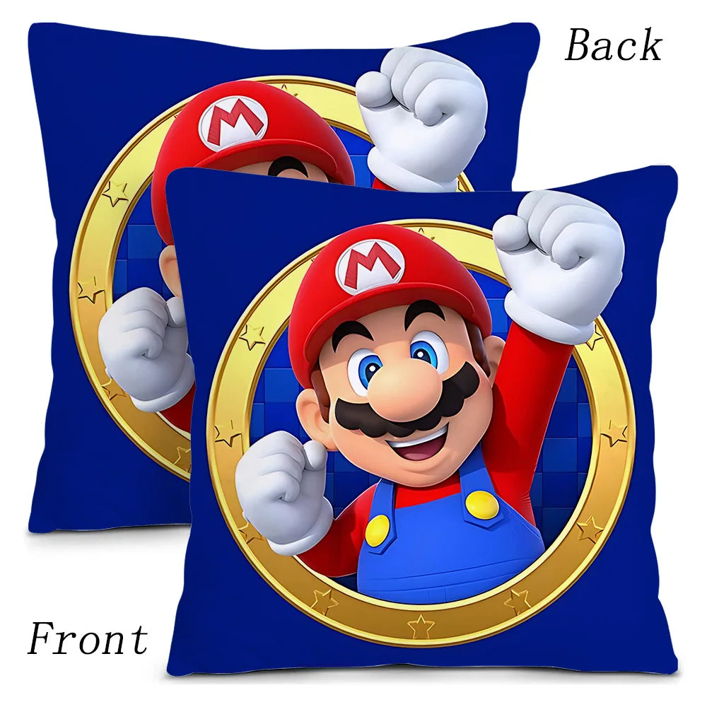 Mario's Plush Cute Cushion Cover, Decorative Home Double-sided Printing
