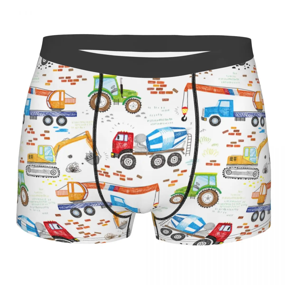 Adult Cartoon Truck Excavator Underwear