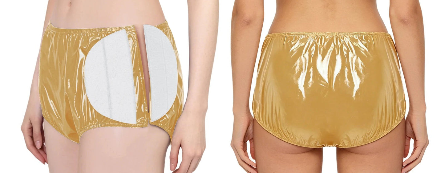 Unisex Vinyl Waterproof Swimmers Reusable Swim Diaper Cover with Hook Loop Fastener