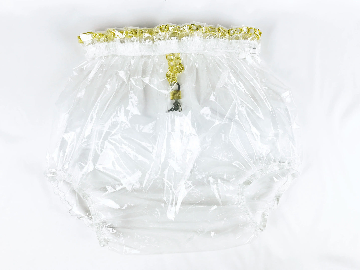 Pull-On Locking Plastic Pants Color Glass Clear