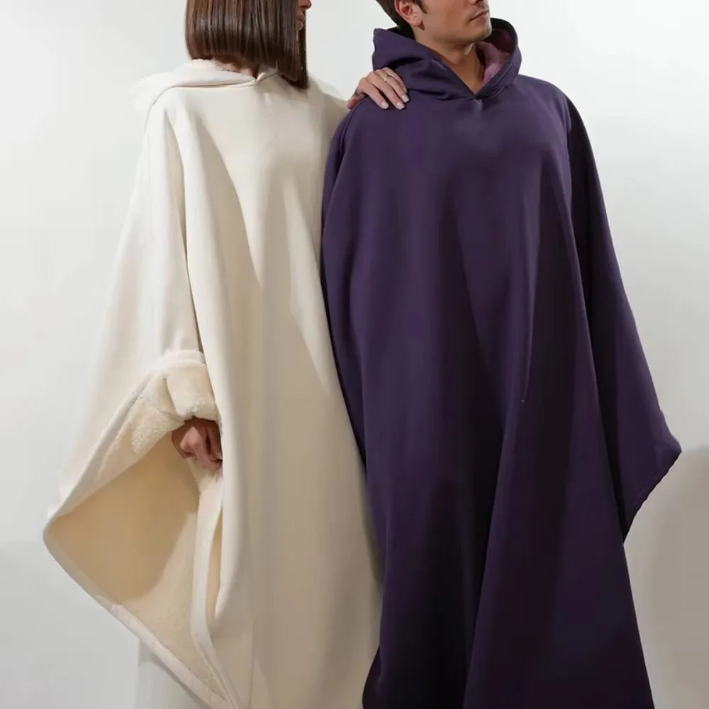 Indio Cloak Hoodie Blanket Solid Color With Hat