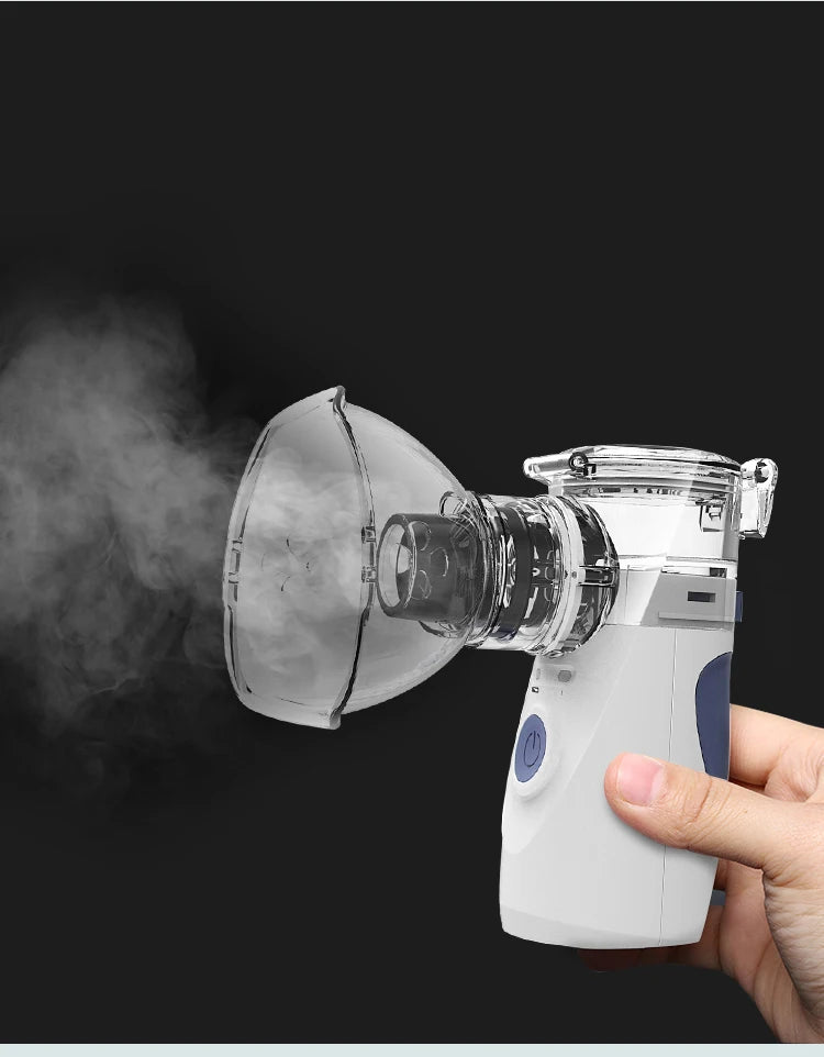 Health Care Mini Handheld Portable Inhale Nebulizer Silent Ultrasonic Inalador Nebulizador Children Adult Rechargeable Automizer