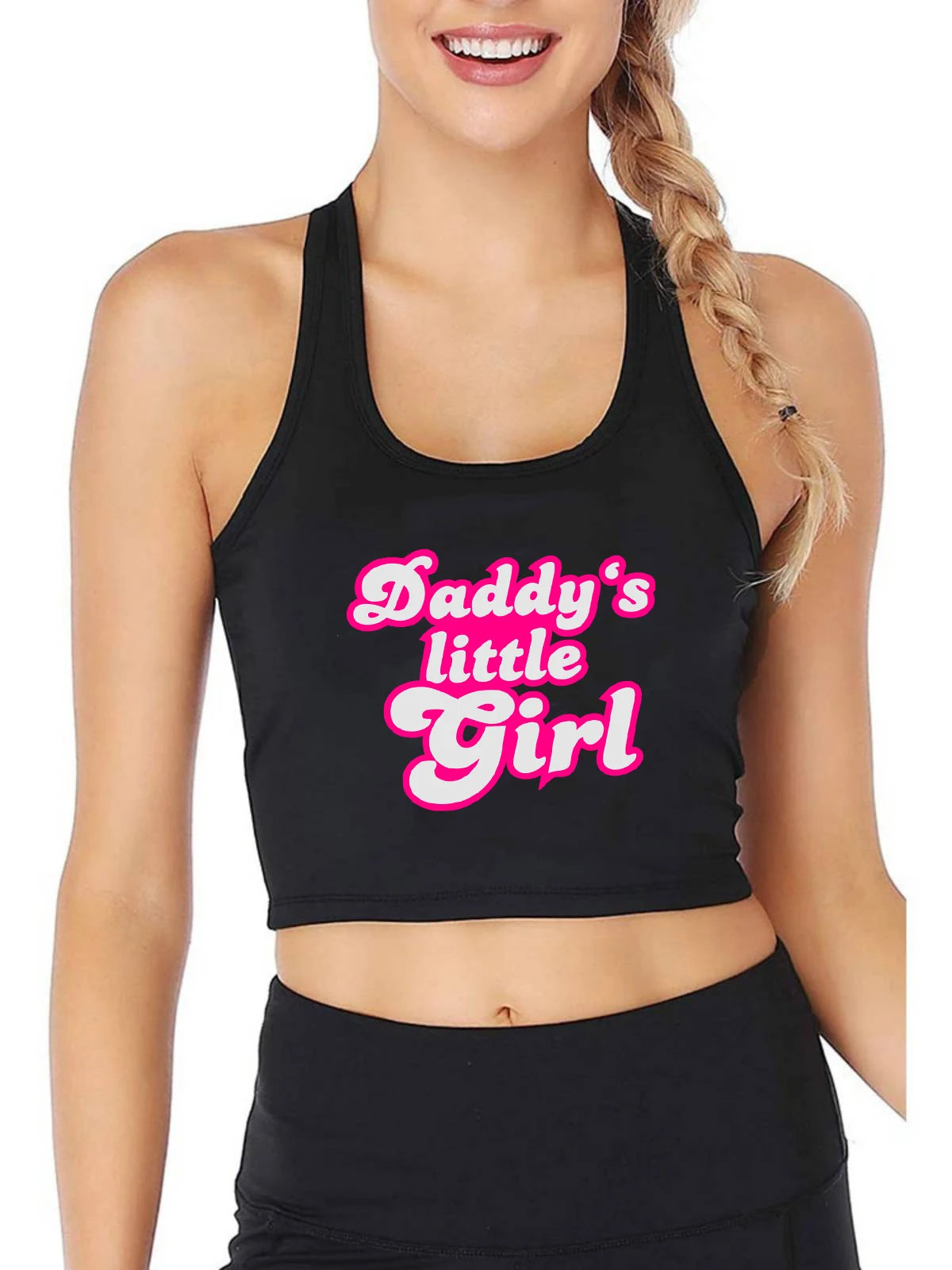 Daddy 's Little Girl Design Sexy Slim Fit Crop