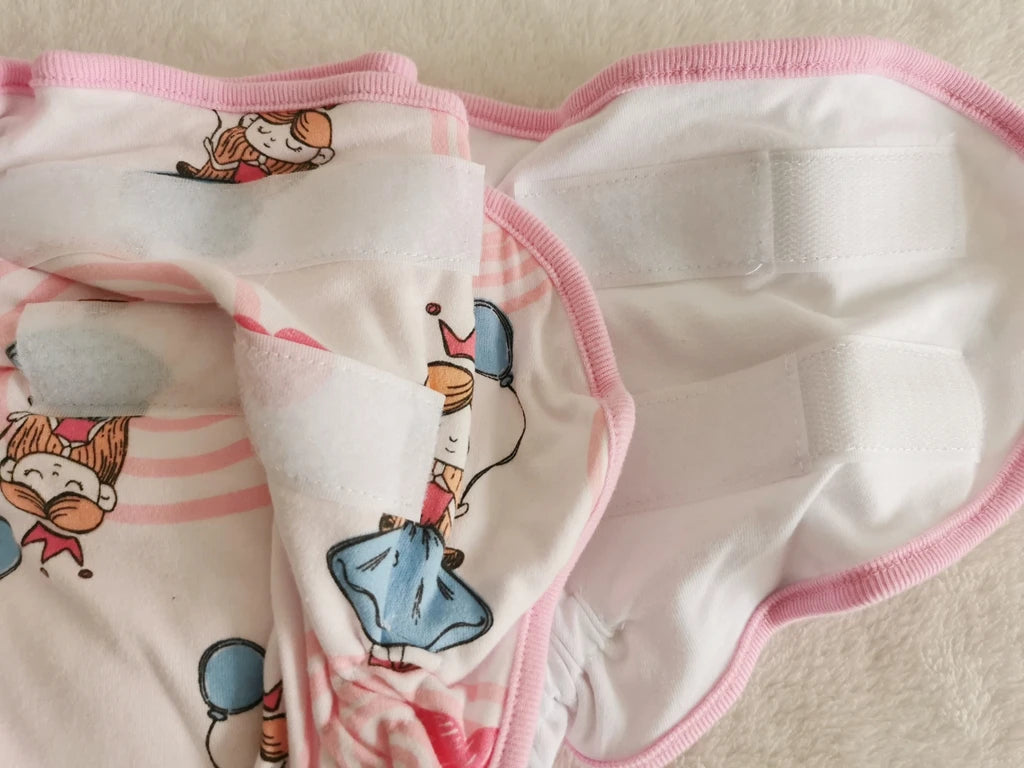 Adult Baby Cartoon Print Panties With Padding Inside