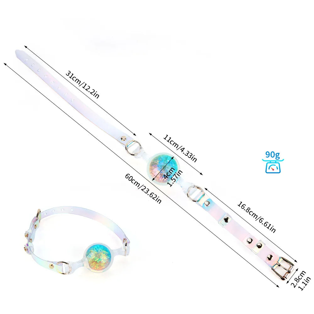Crystal Mouth Plug Opening Ball Gag