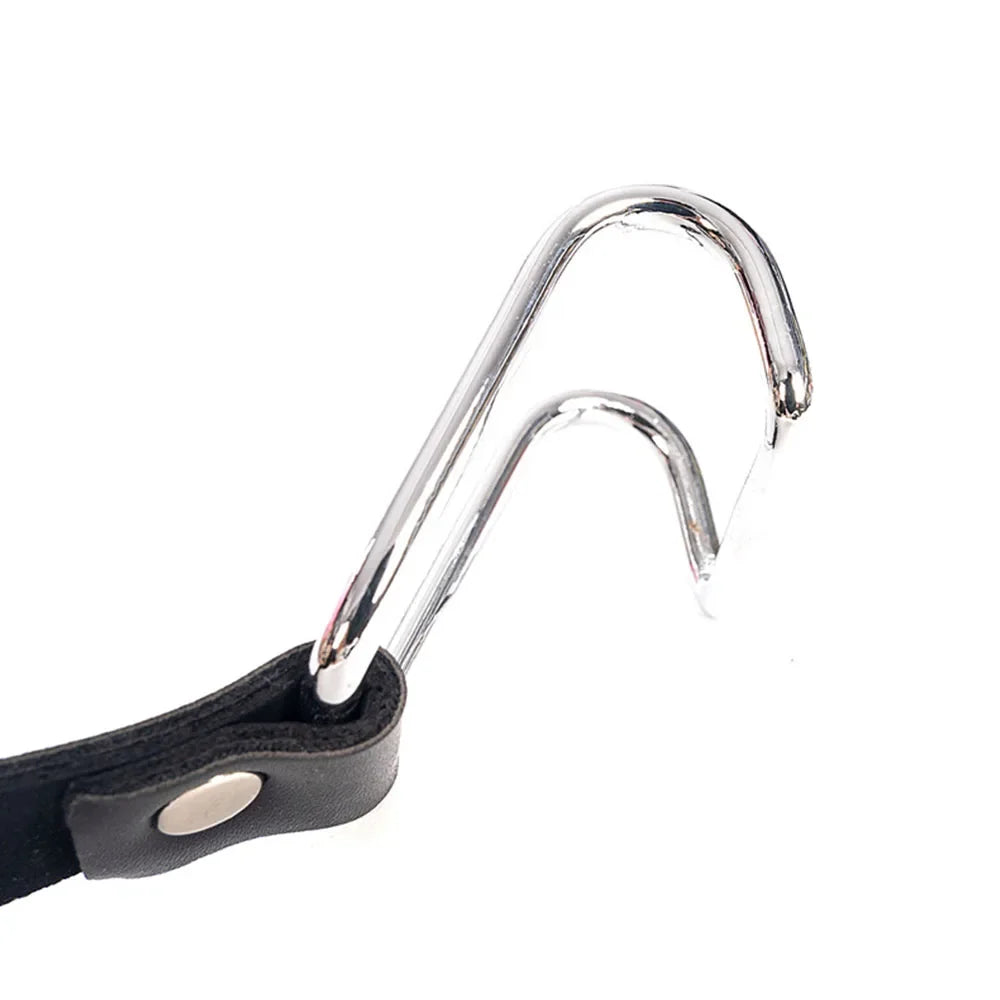 Harness Gag Spreader Open Mouth Metal Claw Hook Couples Bondage