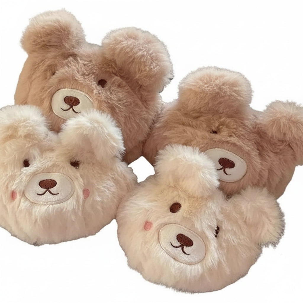 Set of 2 teddy bear bra on a white background