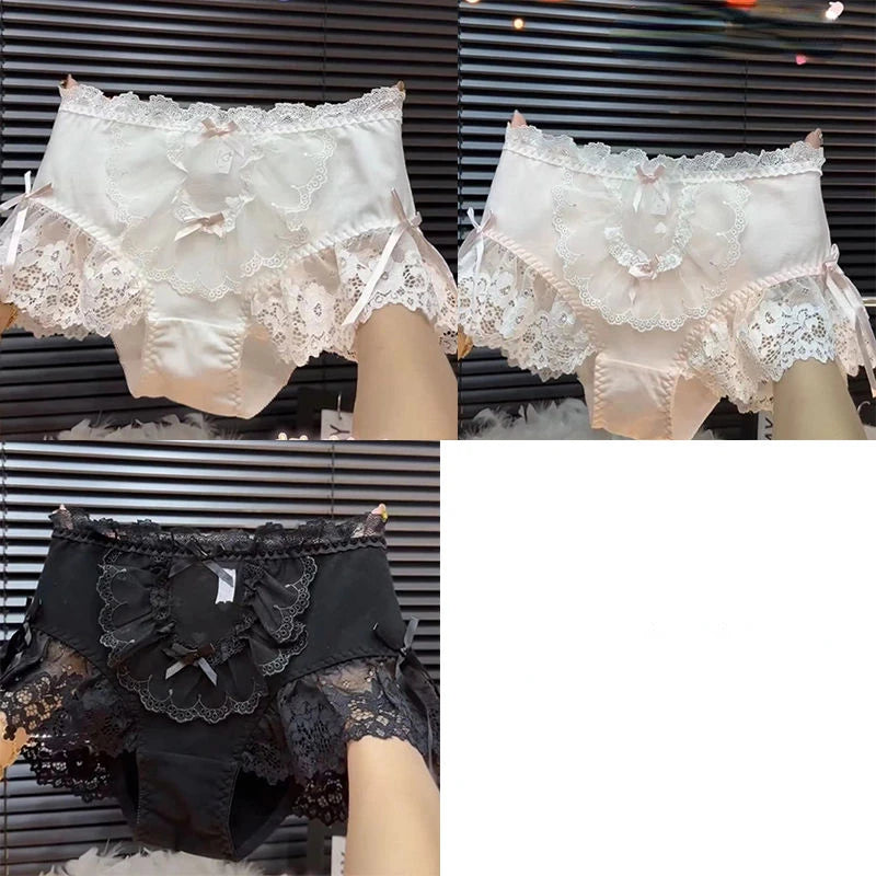 French Princess Lace Bow Panties