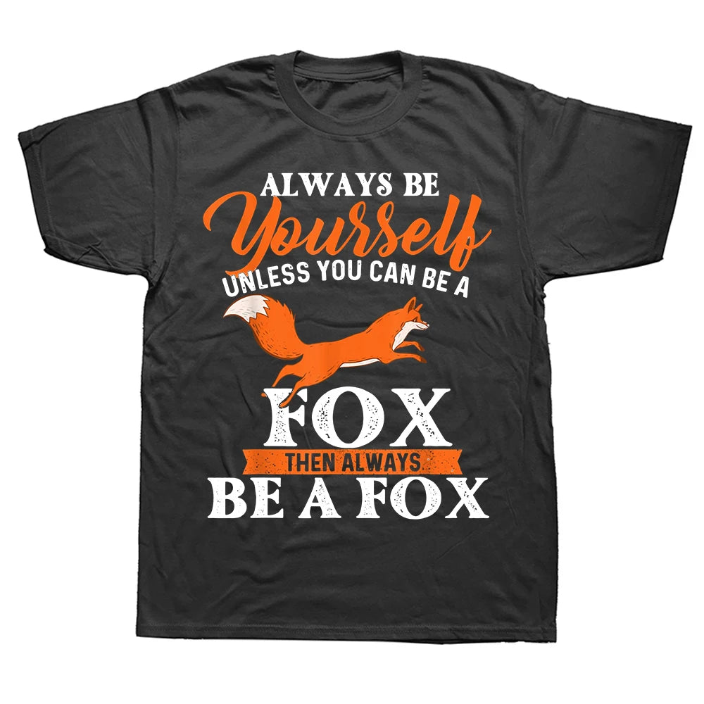 This Is My Human Costume I'm Really A Fox Graphic Cotton T Shirt