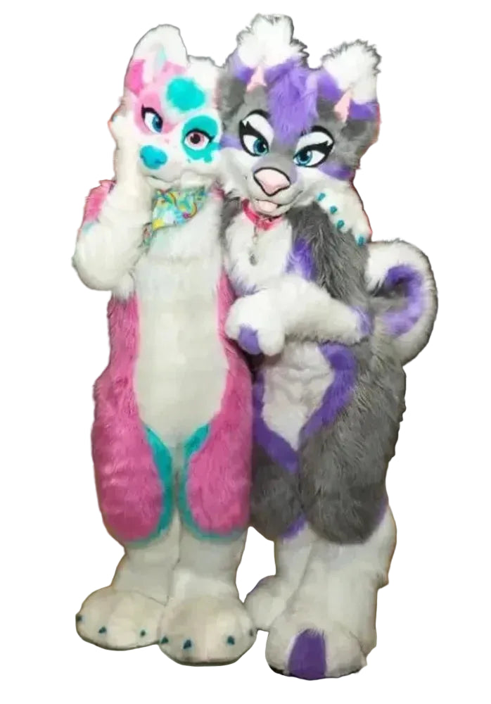 Long Furry Husky Dog, Fox Mascot or Wolf Cosplay Fur suit