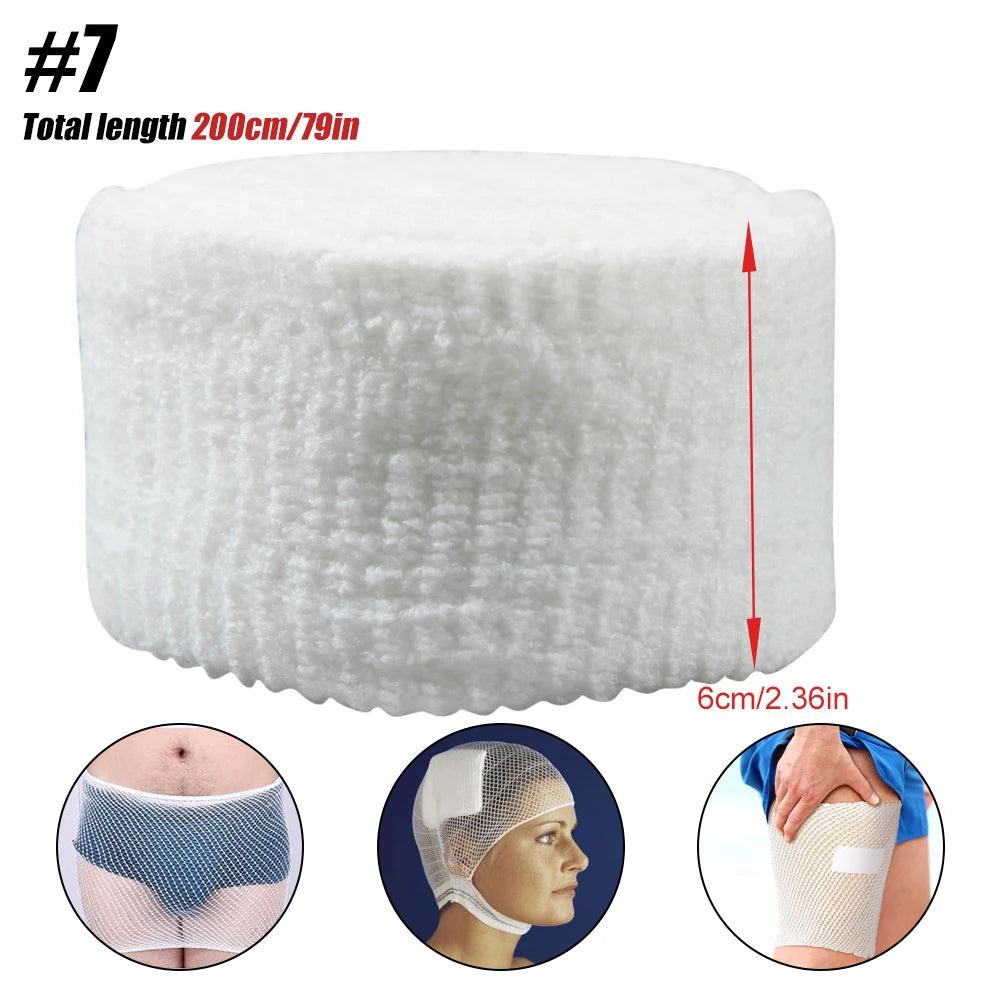 1 Roll Net Tubular Bandages Elastic Mesh Wound Dressing Tubing