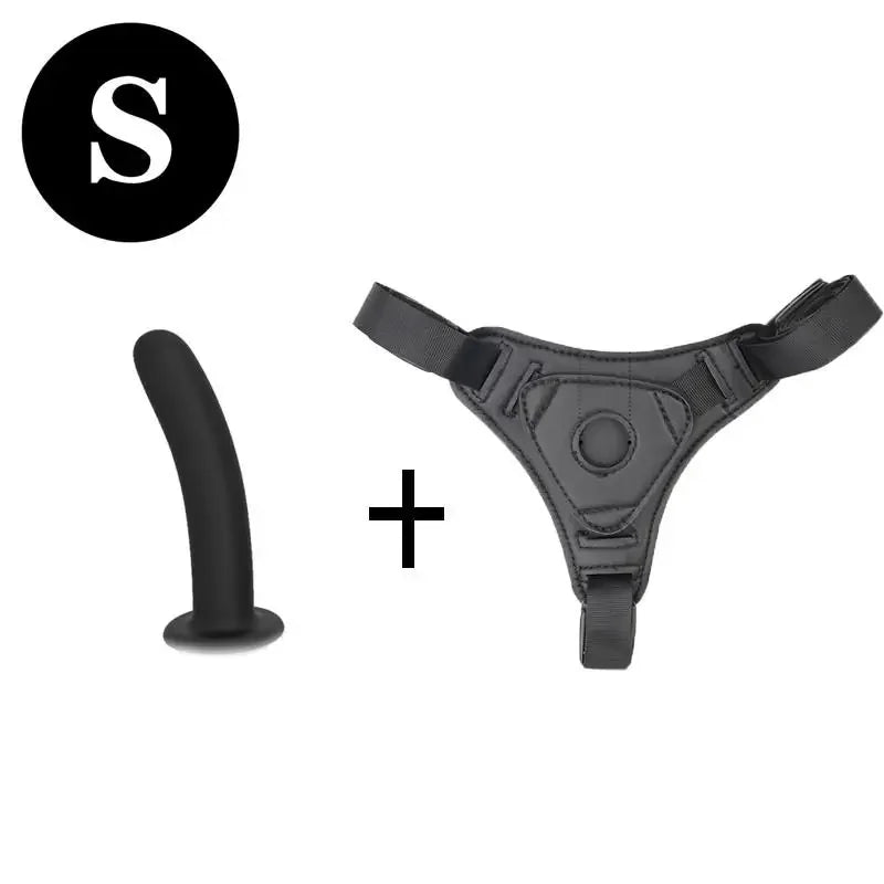 Adjustable Silicone Strap On Dildo Harness Set S M L