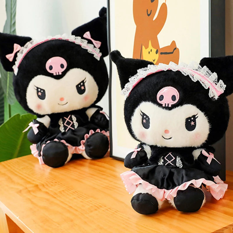 Big Size Cartoon Sanrio Kuromi Plush Doll Little Devil Kawaii Plushies Stuffed Toy