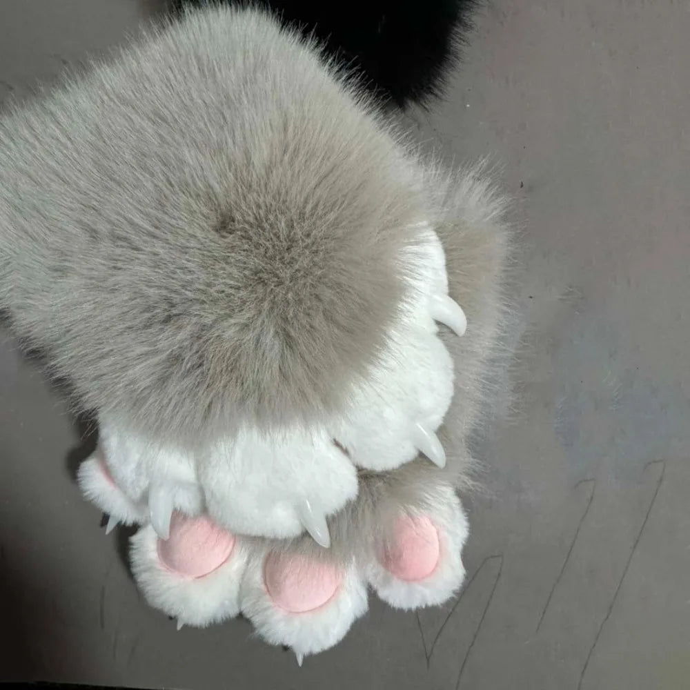 Kigurumi Plush Cat Paw Gloves