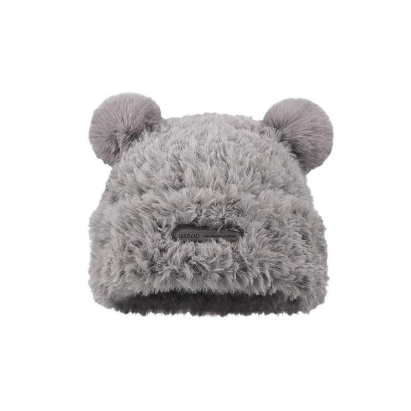 Bear Hat With Furry Ears