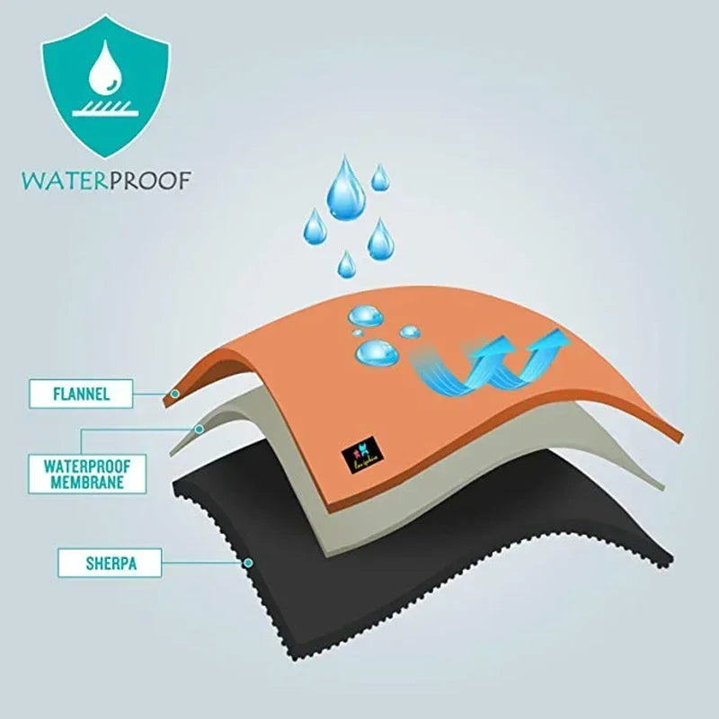 Winter Warm Thickened King Size Blanket 100% Waterproof and Stain Resistant