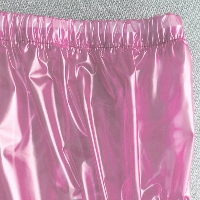 Unisex PVC Clear Adult Diaper Cover Soft Plastic Wide Crotch Reuseable