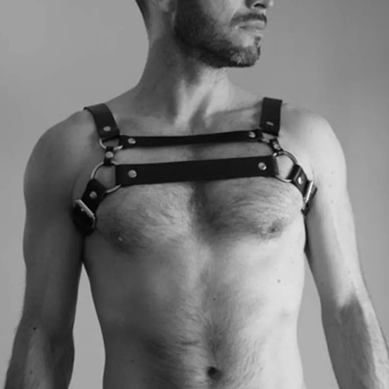 Leather Lingerie Chest Harness Adjustable Body Chain