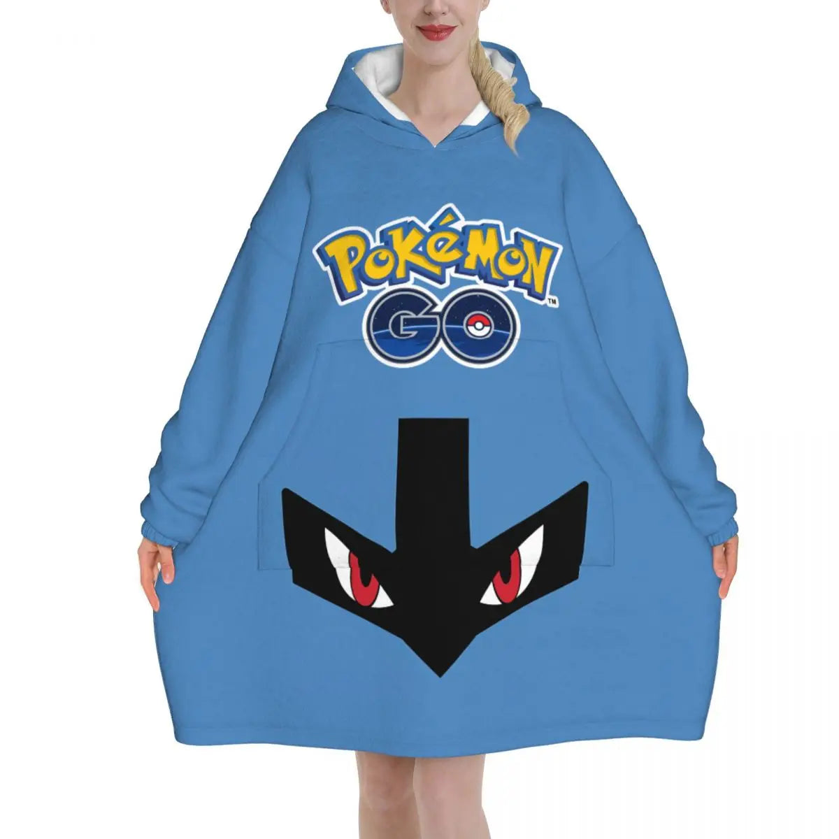 Pokemon Pikachus Blanket Hoodie Wearable Blanket Large with Pocket Warm Cozy Onesie