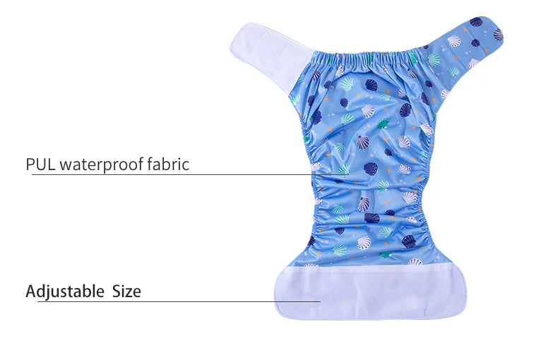 2PCS Adult Cloth Diaper Pants Reusable