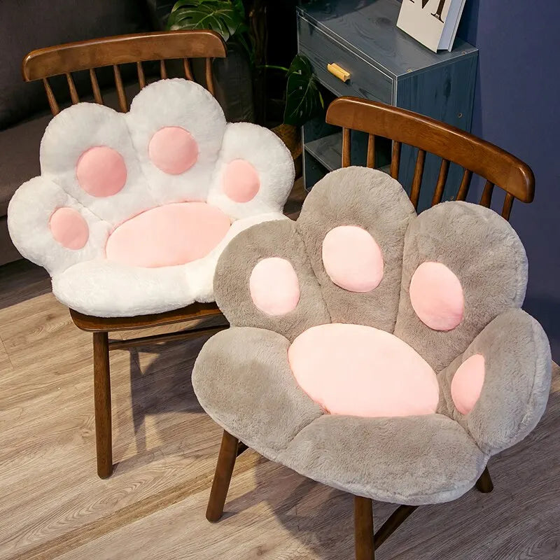 70x60cm Kawaii Cat Paw Stuffed Floor Cushion Chair