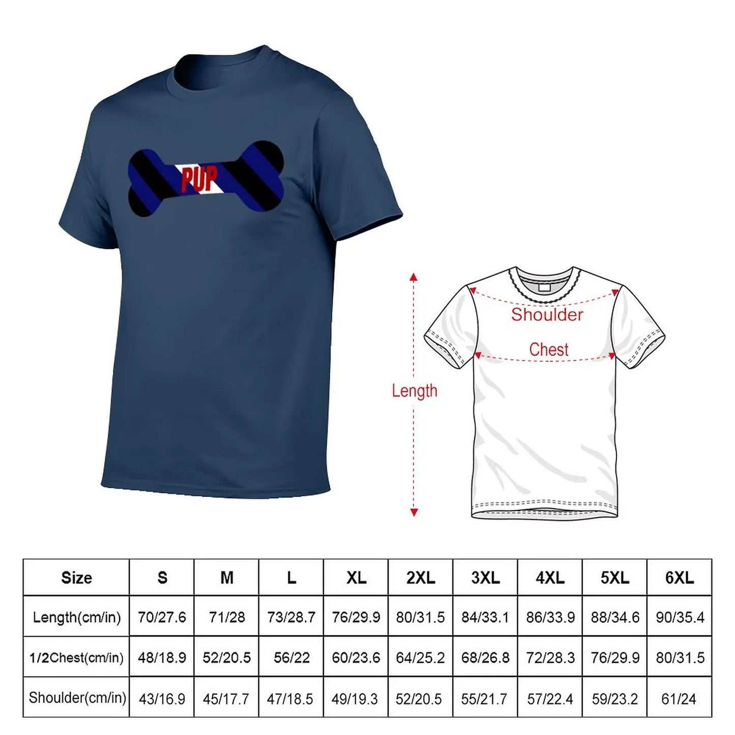 Red Pup Pride Bone T-Shirt quick drying shirt