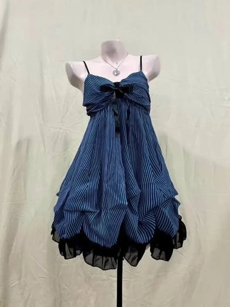 Vintage Women Sets Elegant Ruffle Lace Chiffon Design Mini Skirt  Fashion Outfit