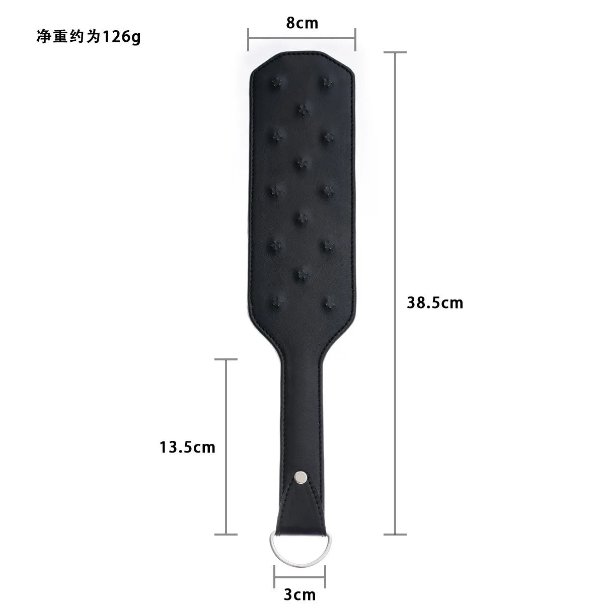 BDSM Spanking Paddle Dual Side Leather Spiked Sex Toys for Couples