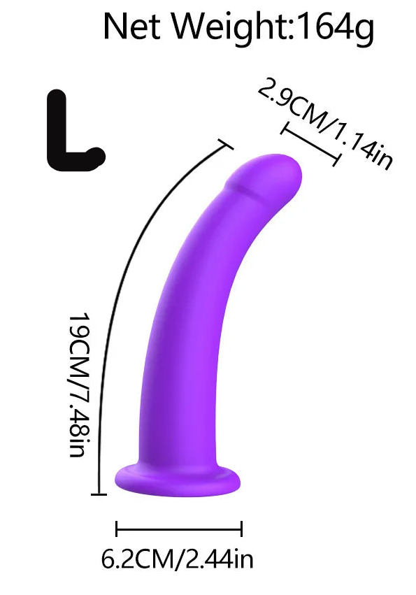 Adjustable Silicone Strap On Dildo Harness Set S M L