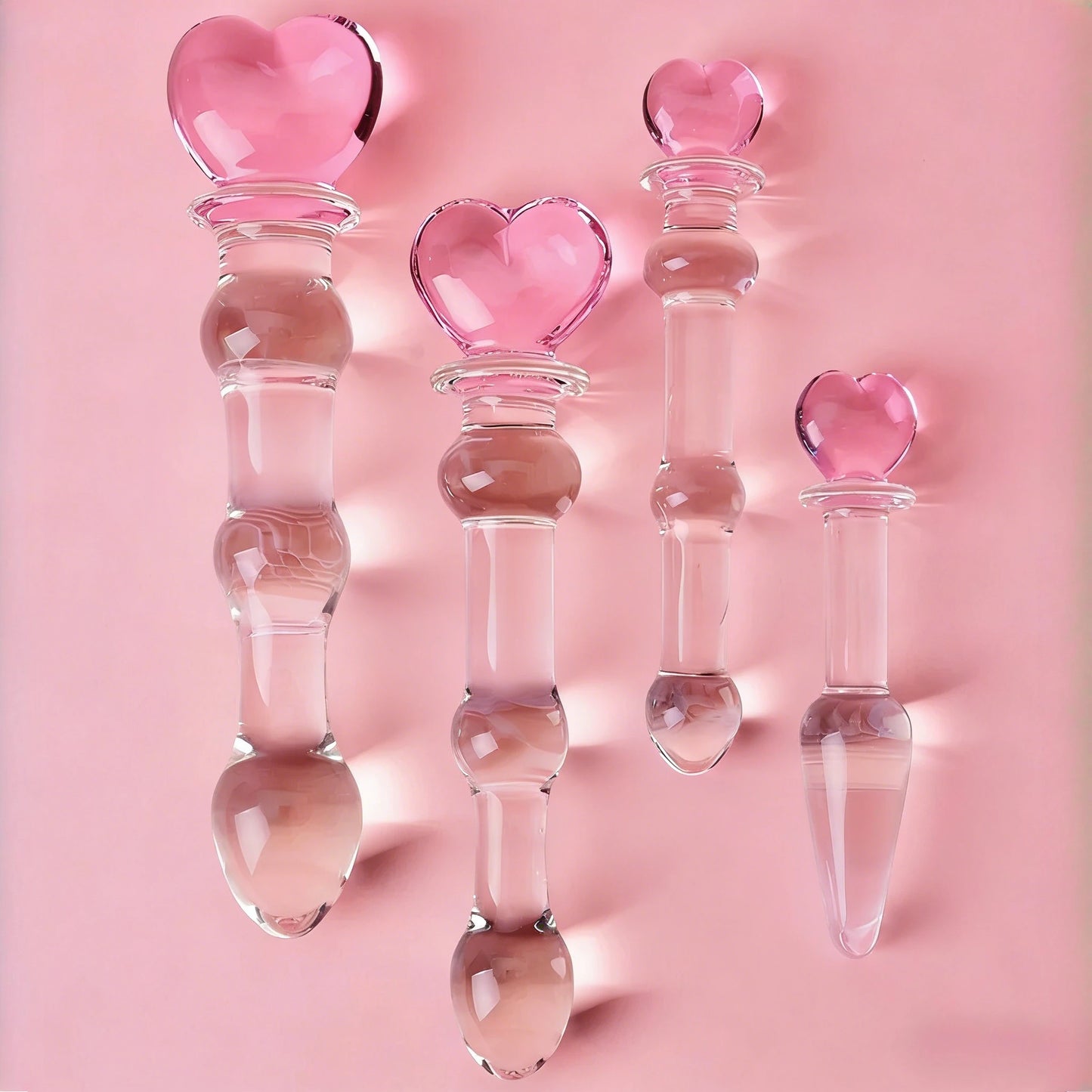 Crystal Glass Dildo Products Stimulation Beads Massage for Couples