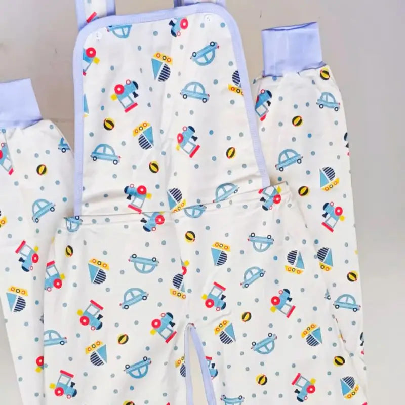Couple Suspenders Rompers Open crotch Pants Sleeping Pants Pure Cotton Adult Baby ABDL Cartoon Pattern Comfortable Jumpsuit