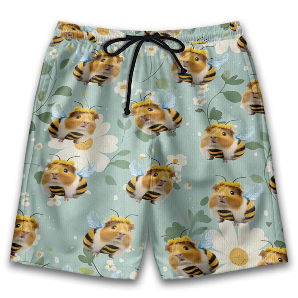 Unisex 3D Printed Funny Pets Guinea Pig Casual Shorts