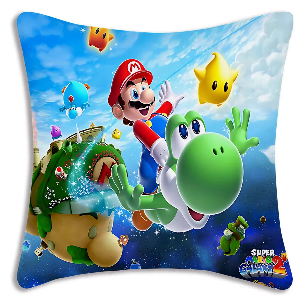 Mario's Plush Cute Cushion Cover, Decorative Home Double-sided Printing