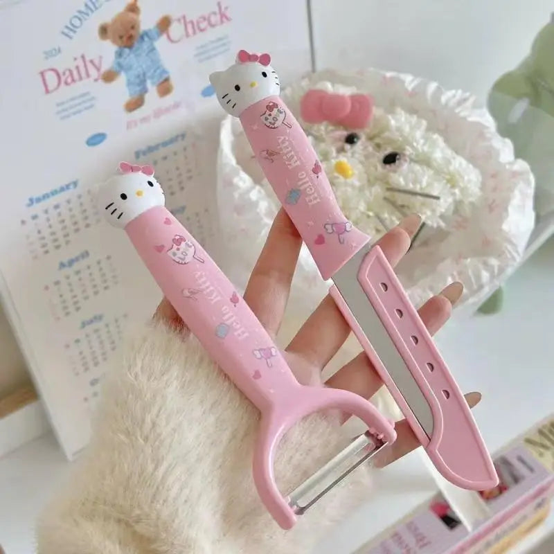 Kawaii HelloKitty Kuromi Peel Fruit Use Cute Sanrio