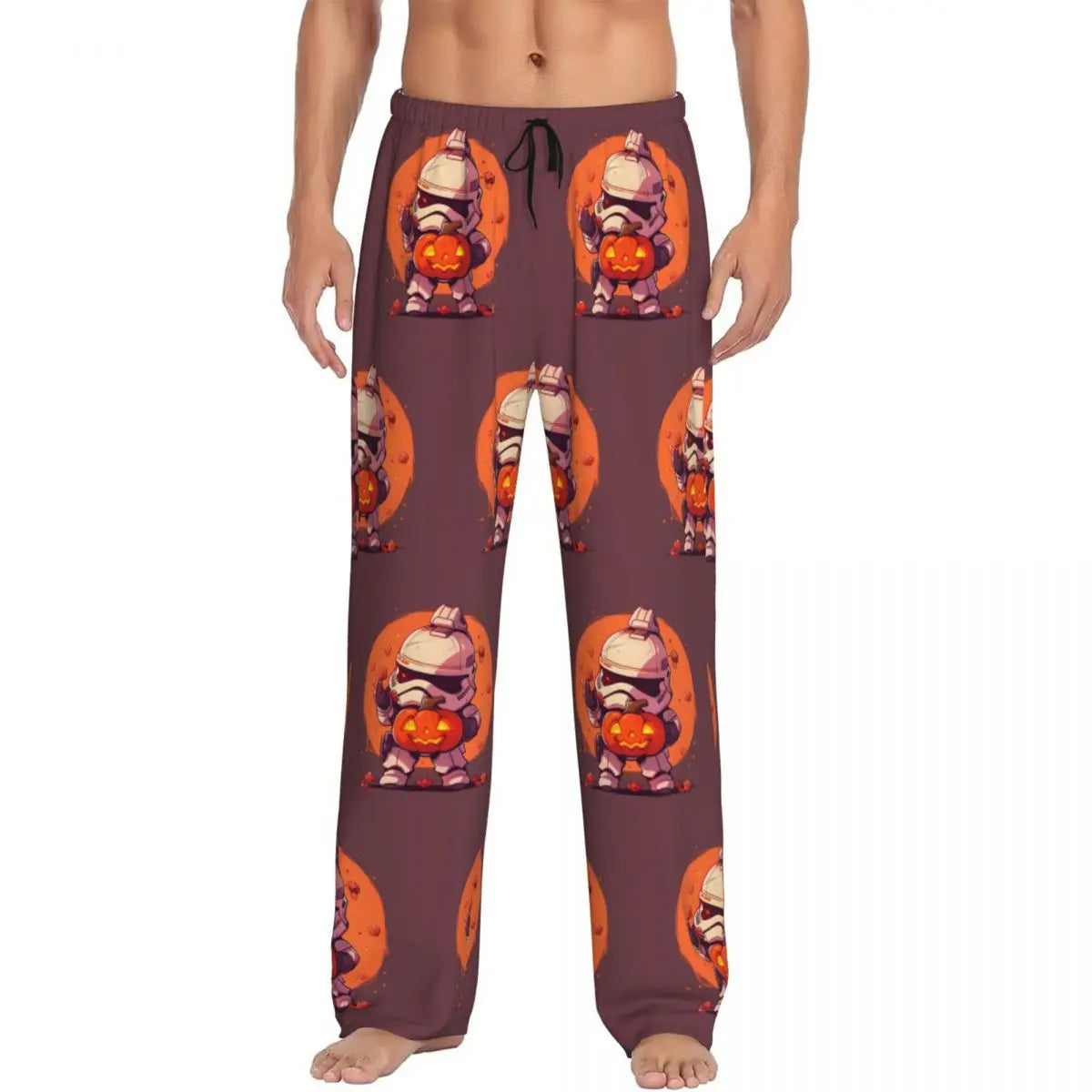 Custom M-Mandalorianed-Anime Pajama Pants Men Adventure Story Lounge Sleep Stretch Sleepwear Bottoms with Pockets