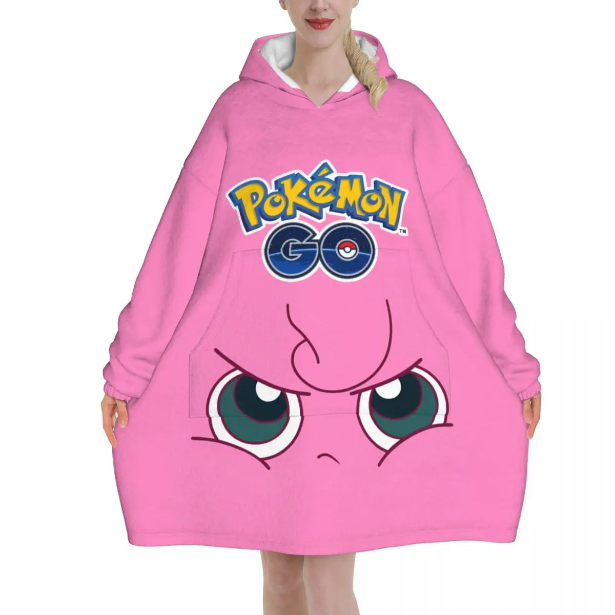 Pokemon Pikachus Blanket Hoodie Wearable Blanket Large with Pocket Warm Cozy Onesie