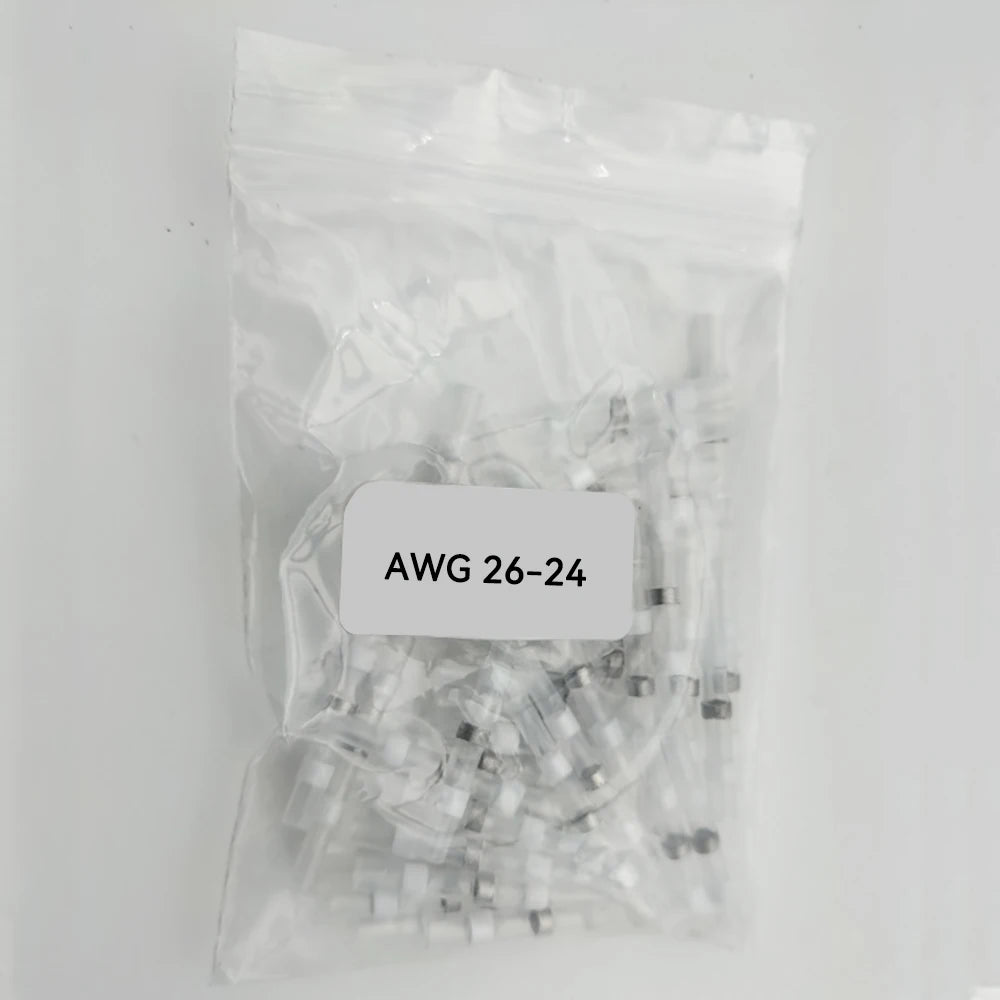 50/100PCS Heat Shrink Solder Seal Wire Connectors Tube Terminals Butt Connectors Terminals Solder Sleeve Wire Splice Connector