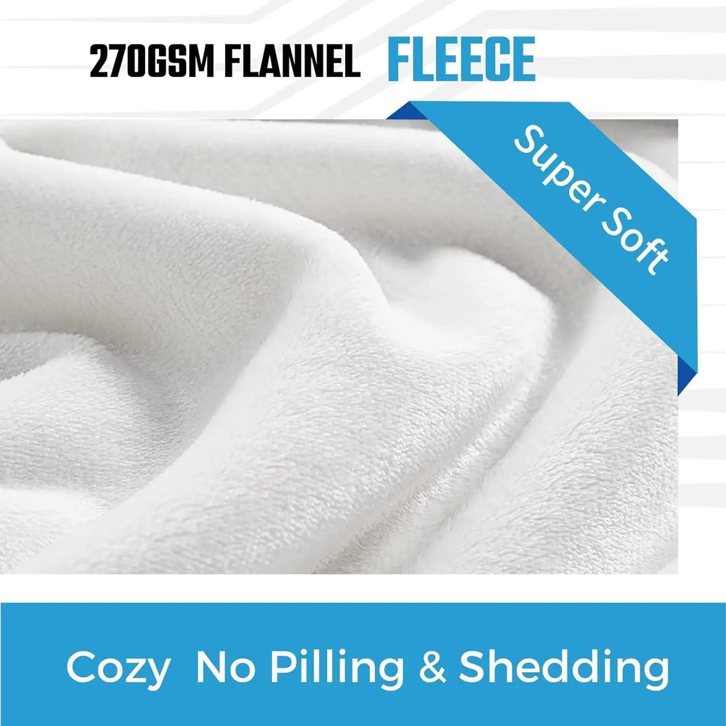 Multi Patterned Fleece Blankets for Couch Bed Sofa- Super Soft