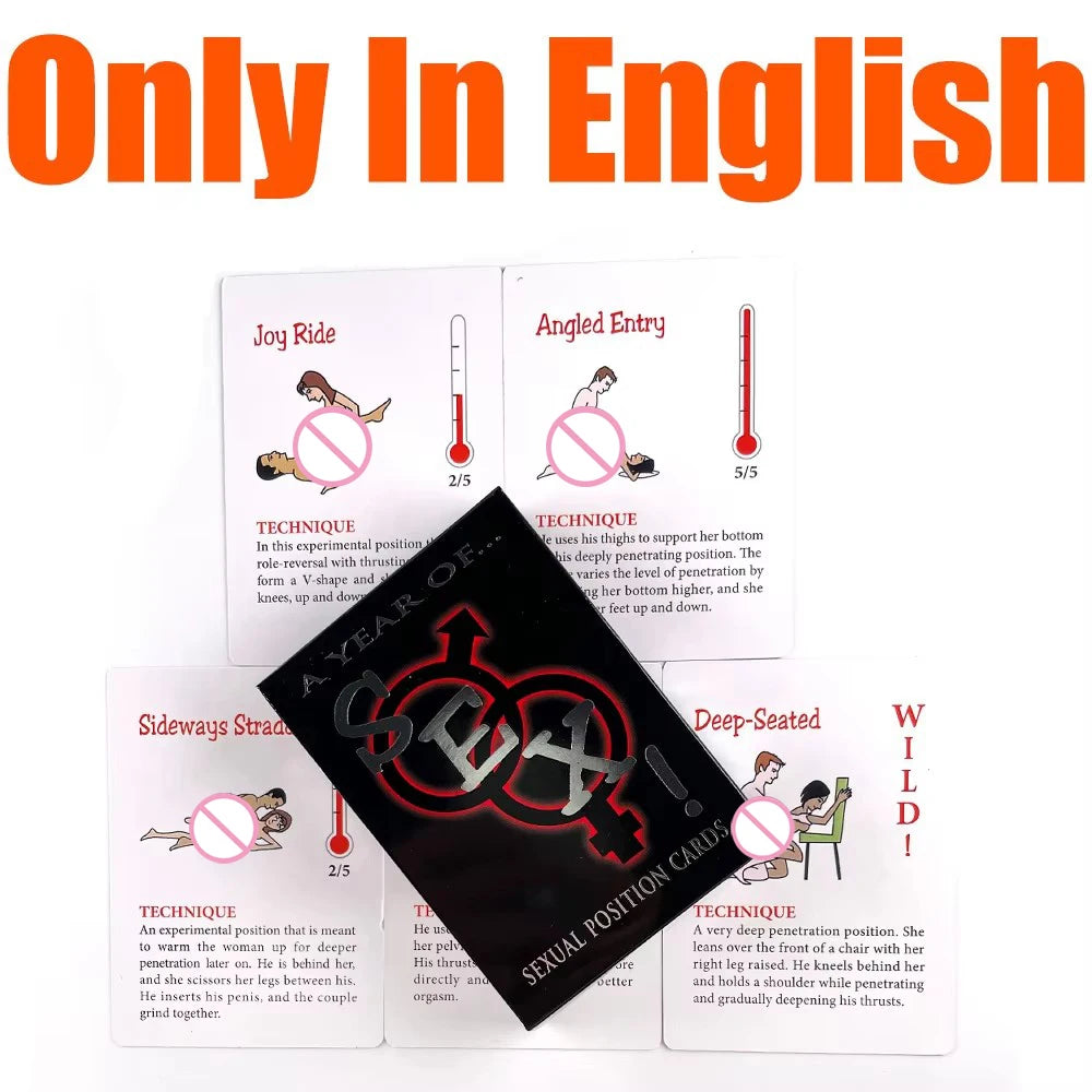 Sexual Position Cards Role Playing Adult Games Bedroom Commands A Year Of Sex