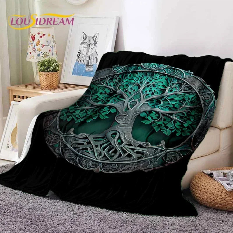 Tree of Life Nature Soft Flannel Blanket for Bed Bedroom Sofa Picnic,Throw Blanket for Outdoor