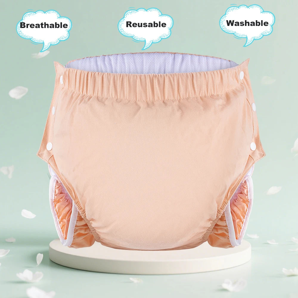1PC Cloth Diaper With An Inner Opening for Diaper Insert Breathable Adult Diaper Nappy