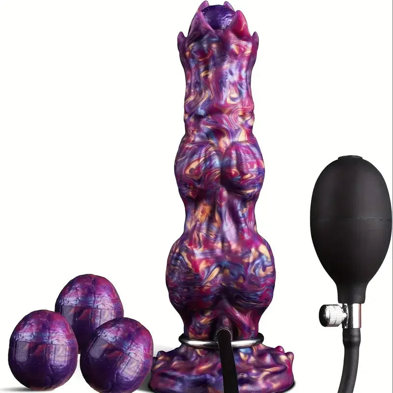 2 Style Inflatable Ovipositor Fantasy Laying Eggs Alien Dildo